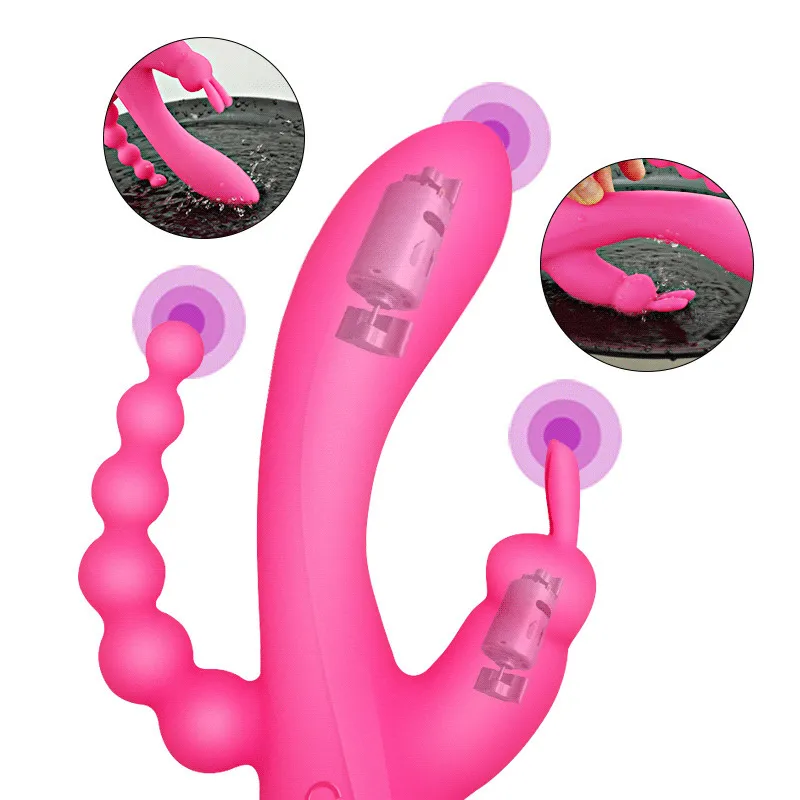 10 Modèles de vibration Rabbit GSPOT Vibratrice imperméable Triple massage anal vagin Clitoris Stimulator Sex Toys for Women Couple C1129043
