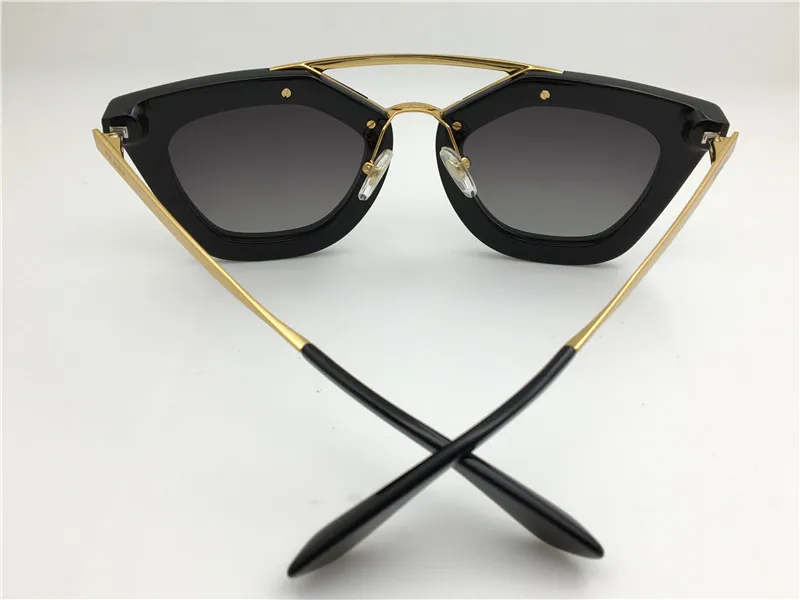 Vollnee SPR-Sonnenbrille 09Q Kino Sonnenbrillen Beschichtungspiegel Objektiv Vintage Retro Style Square Frame Gold Middle Women Des267K