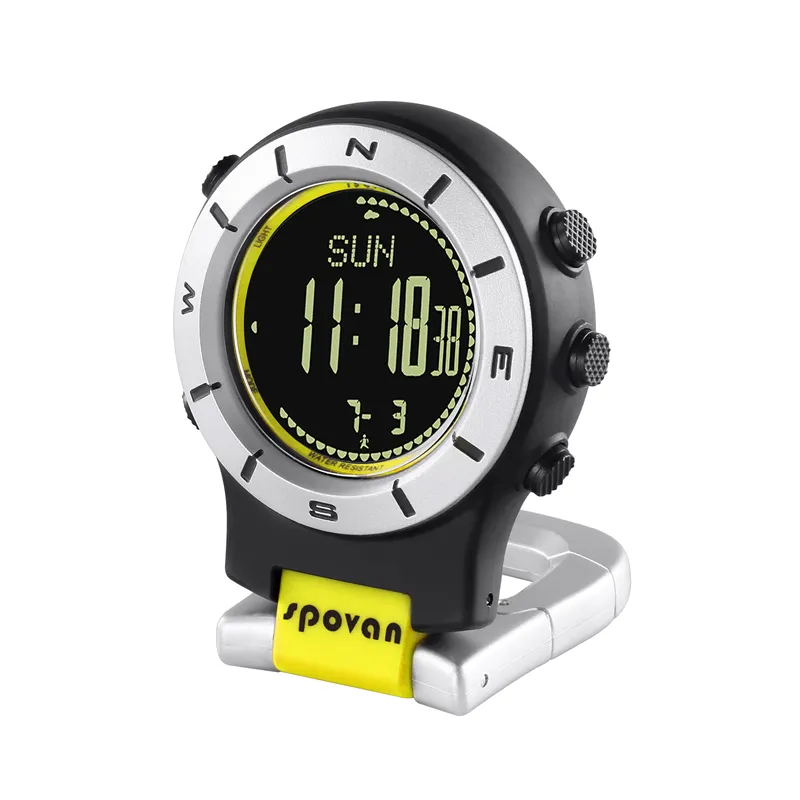 Digital Pocket Watch 30m impermeabili uomini donne barometro militare barometro altimetro bussola bussola orologio digitale relojes296r