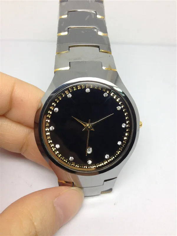 Nuevo reloj de moda para hombre, reloj de lujo con movimiento de cuarzo para hombre, reloj de pulsera, relojes de acero de tungsteno rd21282P