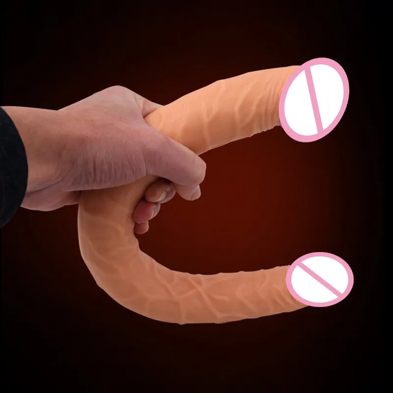 double dong Lesbian sex toys for women double dildos gay long huge dildo realistic penis 3 size Optional double dildos (5)