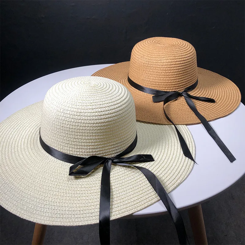 Fashion Women039s BRIM BRIM SUN TACCHIO FLAPPY FACCHIO CAPPAGGIO DELLA SUPPLAGGIO DI BOWKNOT CAPPO DI SUSCITA LOT6929325