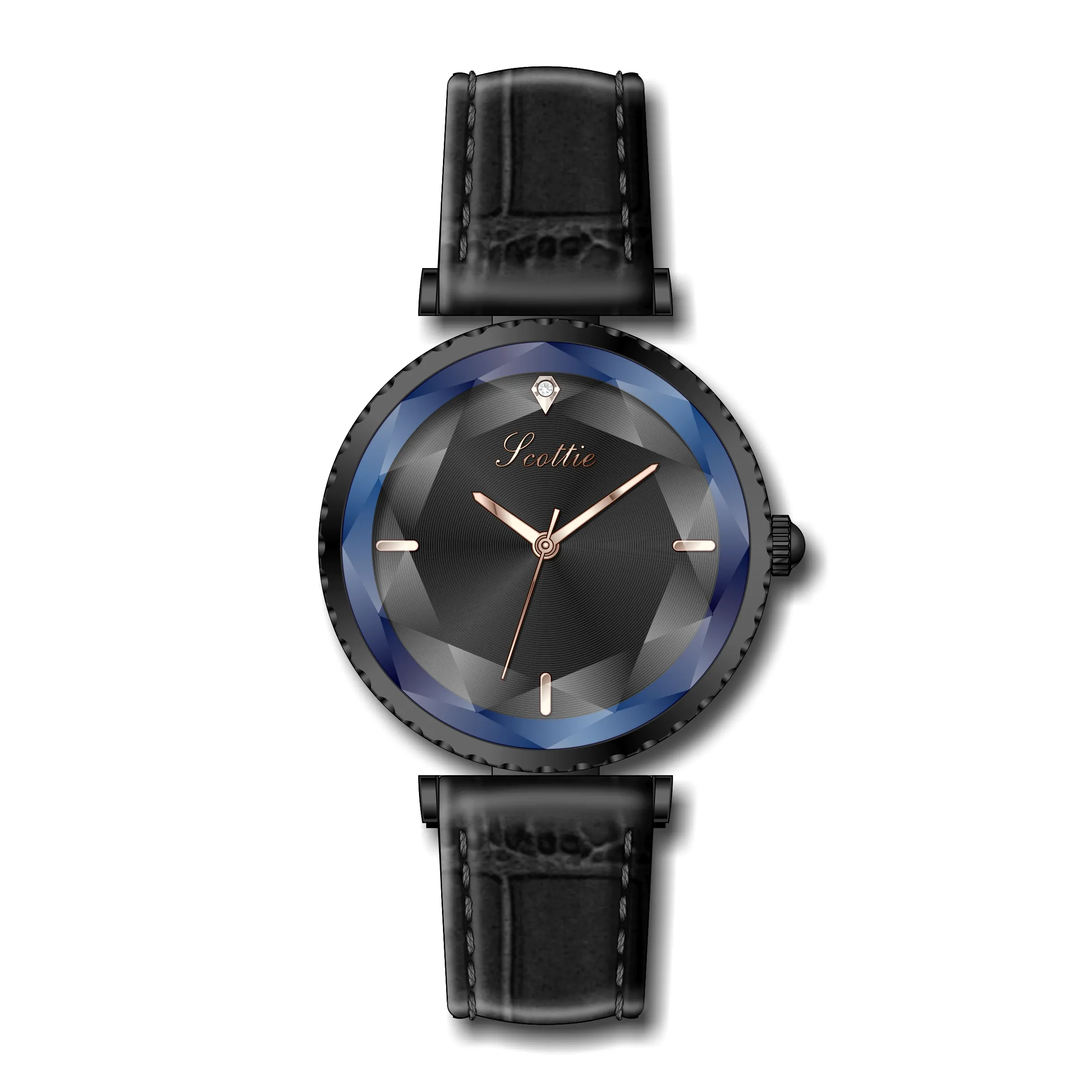 Luxe Rose Goud Vrouwen Horloges 2019 Mode Echt Leer Kwaliteit Japan Movt Waterdicht Vrouwelijke Horloge Voor Gift Clock241Q