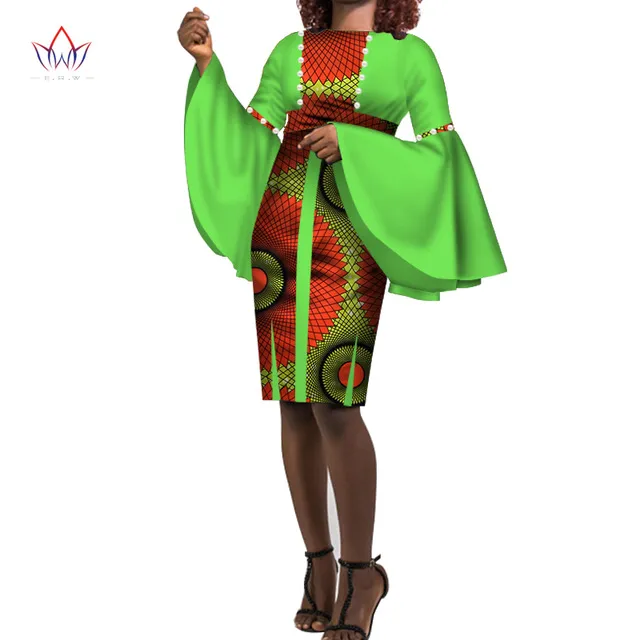 2020 Plus Size Women Cotton Dress 6XL Africa Ankara Dresses For Women Dashiki Traditional Print Riche Africa Clothes WY3322