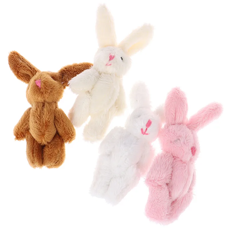 6cm Soft Mini Joint Rabbit Pendant Bunny pour la chaîne clé Bouquet Toy Doll Ornaments Gift4703786