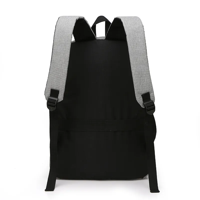 Nueva mochila para hombre y mujer, bolso de ordenador de moda de ocio coreano, gran capacidad, mochila usb para estudiante de secundaria para hombre 255A