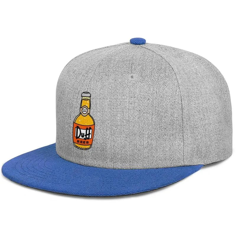Duff bierlogo zwarte heren en dames snap backflat brimcap ball cool gemonteerd gewoon lopende hoeden duff bier grappig logo painting8202540