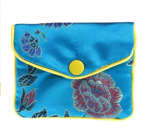 Sacs de rangement de bijoux en soie, pochette de Tradition chinoise, sac à main, organisateur de bijoux cadeaux, GB407279e