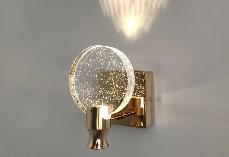 Creatieve bubbel kristallen wandlampen Minimalistische woonkamer slaapkamer bedmuurwand SCONCE badkamer spiegel voorwandlamp: