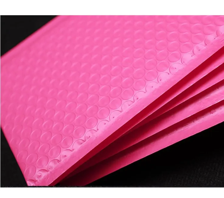 Cadeaupapier Bubble Packing Bags Poly Gift Mailer Roze zelfdichtende gewatteerde enveloppen mailing307h