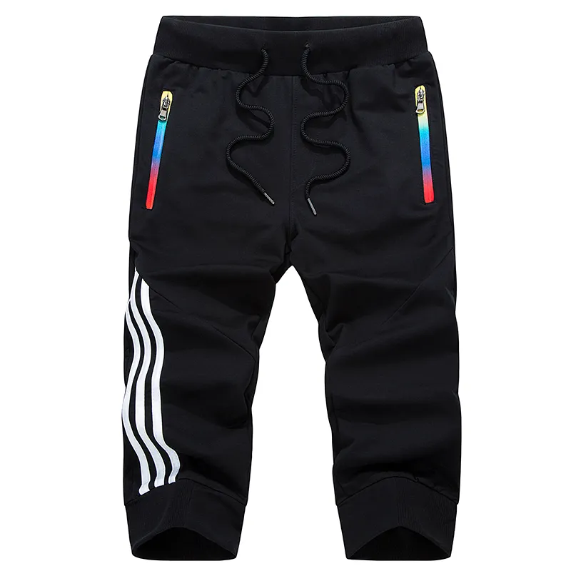 Été Casual Shorts Hommes Stripe Shorts Joggers Sportswear Slim Fit Pantalons de survêtement courts Rue Capri Pantalon Bermuda Boardshorts CX200707