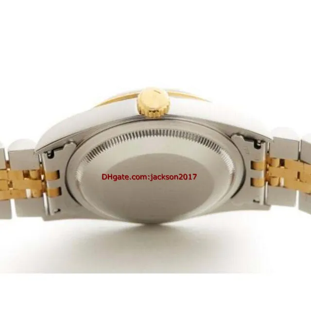 Cadeau de Noël Montres-bracelets de haute qualité montre pour hommes en acier inoxydable montre en or jaune 18 carats 16233 36mm287B