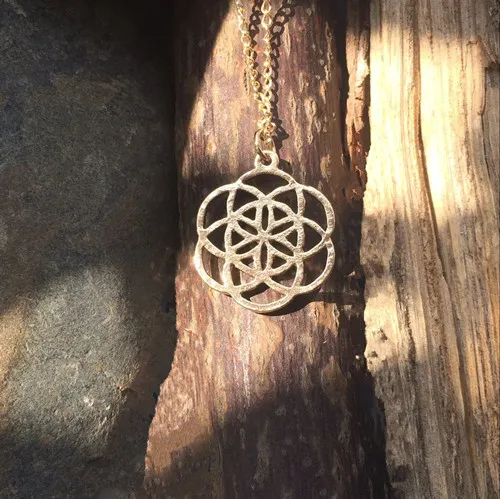 Mandala Necklace Flower of Life Cioccola