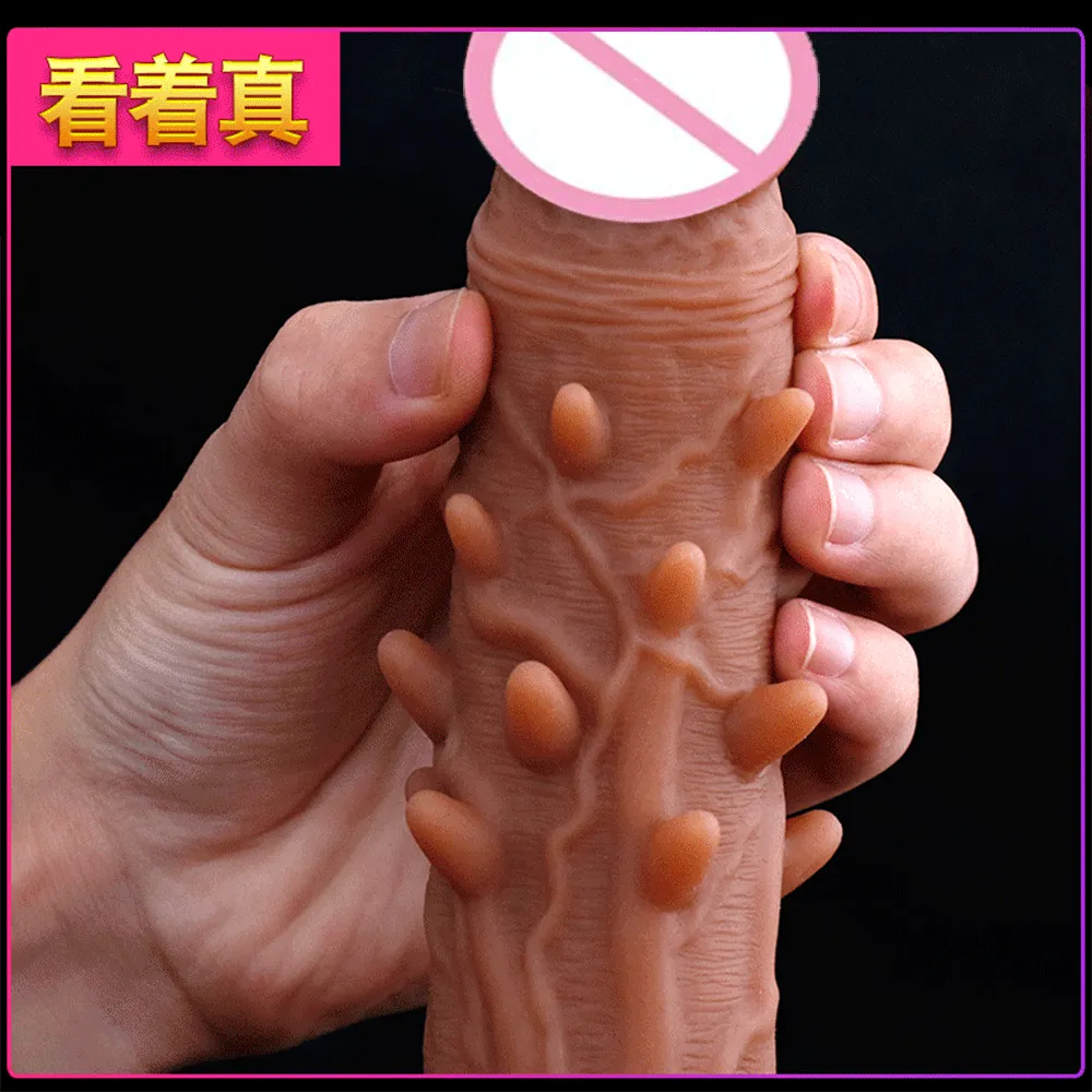 Belsiang Realistyczny wibrator dildo duży falos ssący kubek dildo miękki penis fallus ogromny faloimitator dla dorosłych zabawki dla kobiet Y19107984464