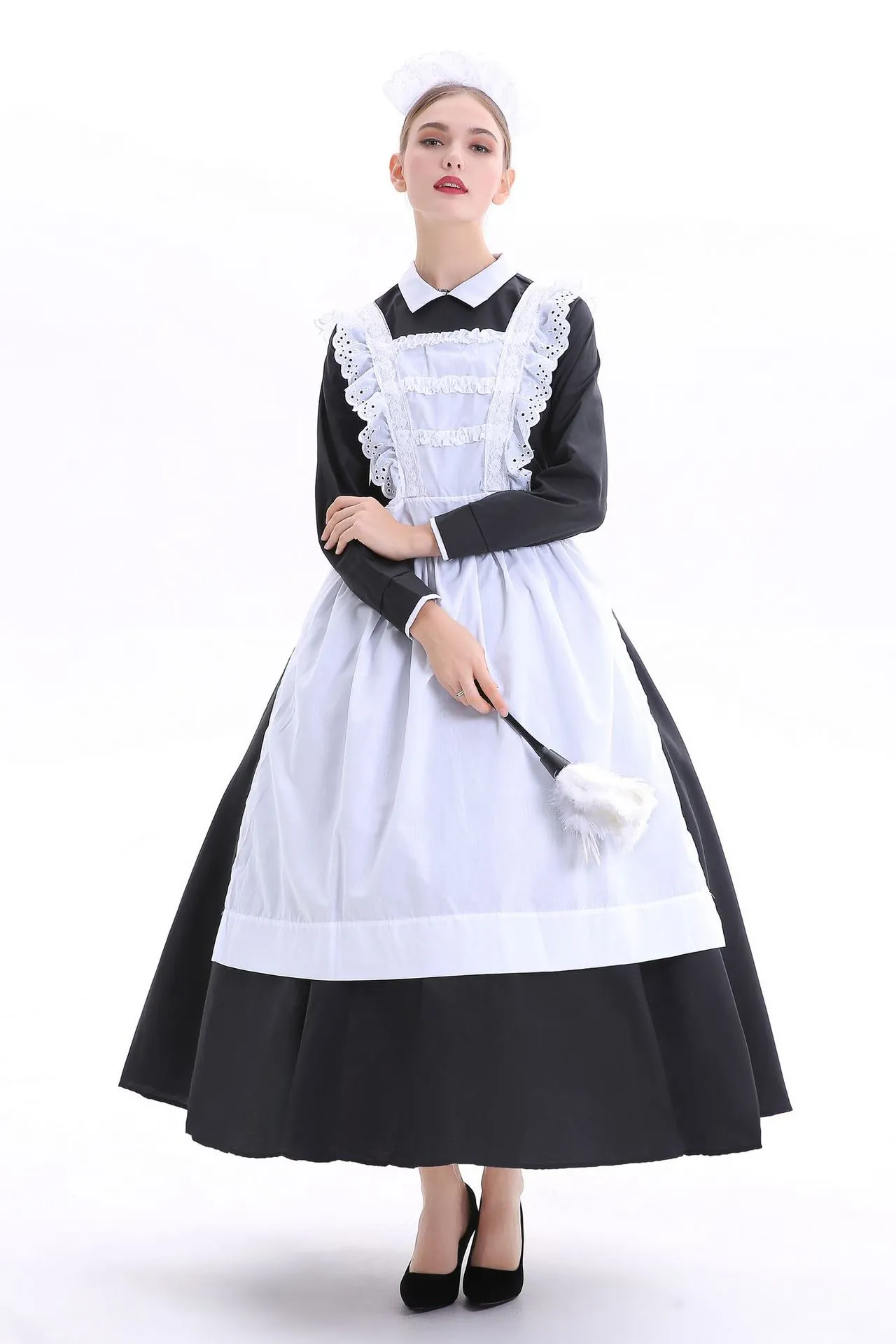 cosplay Franse landhuis meid kostuum roljurk Volwassen Victoriaanse meid arme boer dienaar Fancy Dress Franse Wench Manor Maid Costume223J