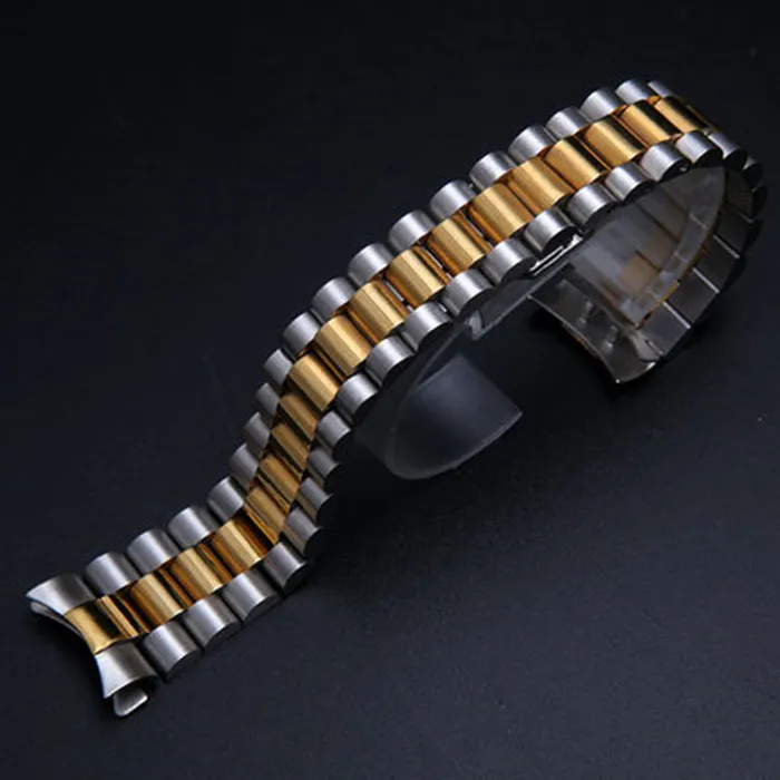 20 mm fast rostfritt stålklockband för Solex Datejust Oyster Daytonastrap armbands Watchband Rands247C