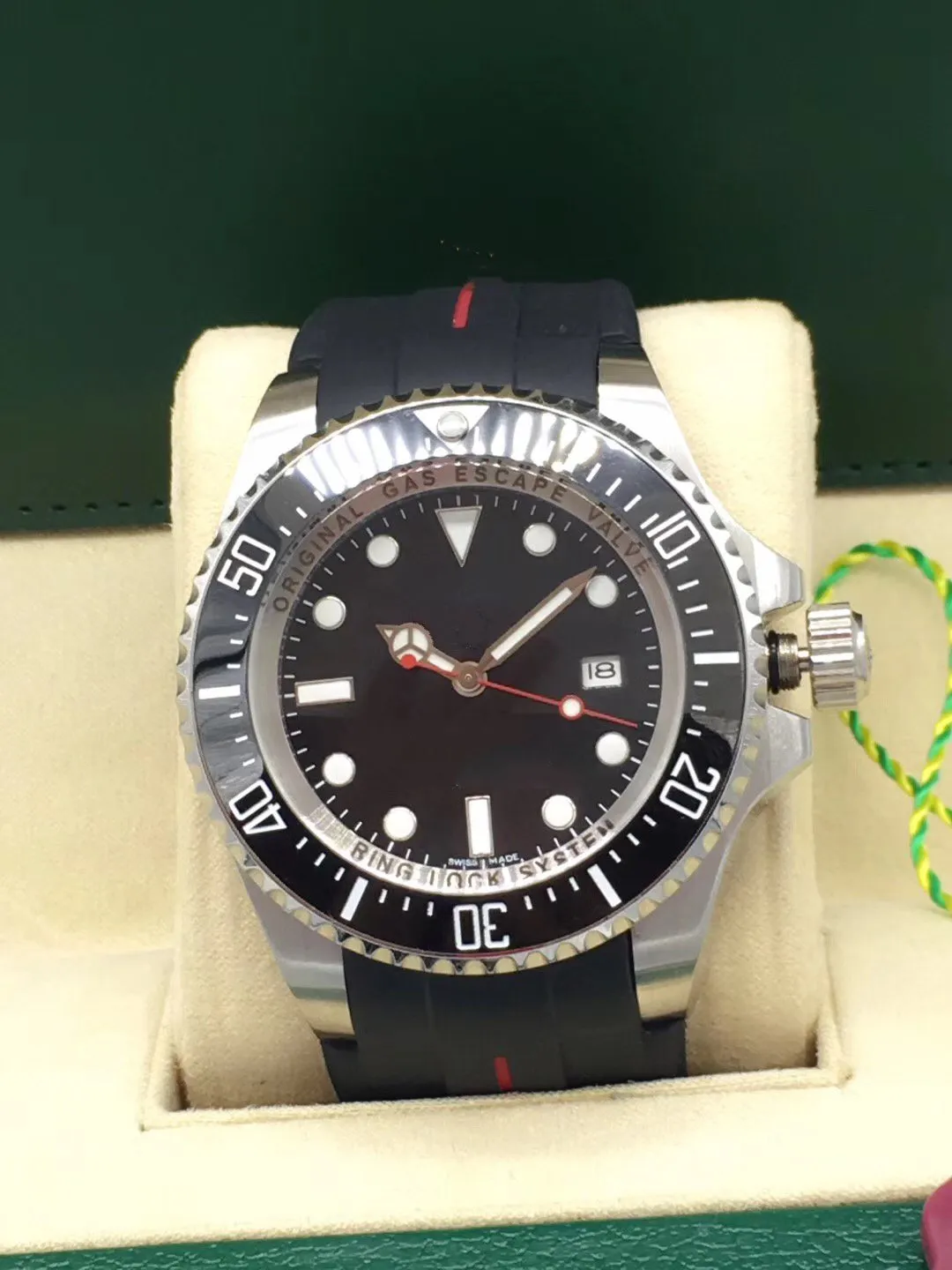 kwaliteitshorloge voor mannen automatische roestvrijstalen horloges mannen rubberen band luxe horloge 172263G