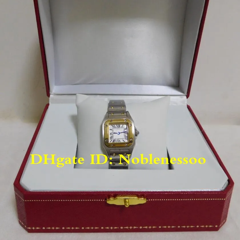 Nella scatola originale Lady W20012C4 Orologio in oro giallo al quarzo Numeri romani Bracciale in acciaio inossidabile Orologi da donna Orologio da polso da donna Wom264W