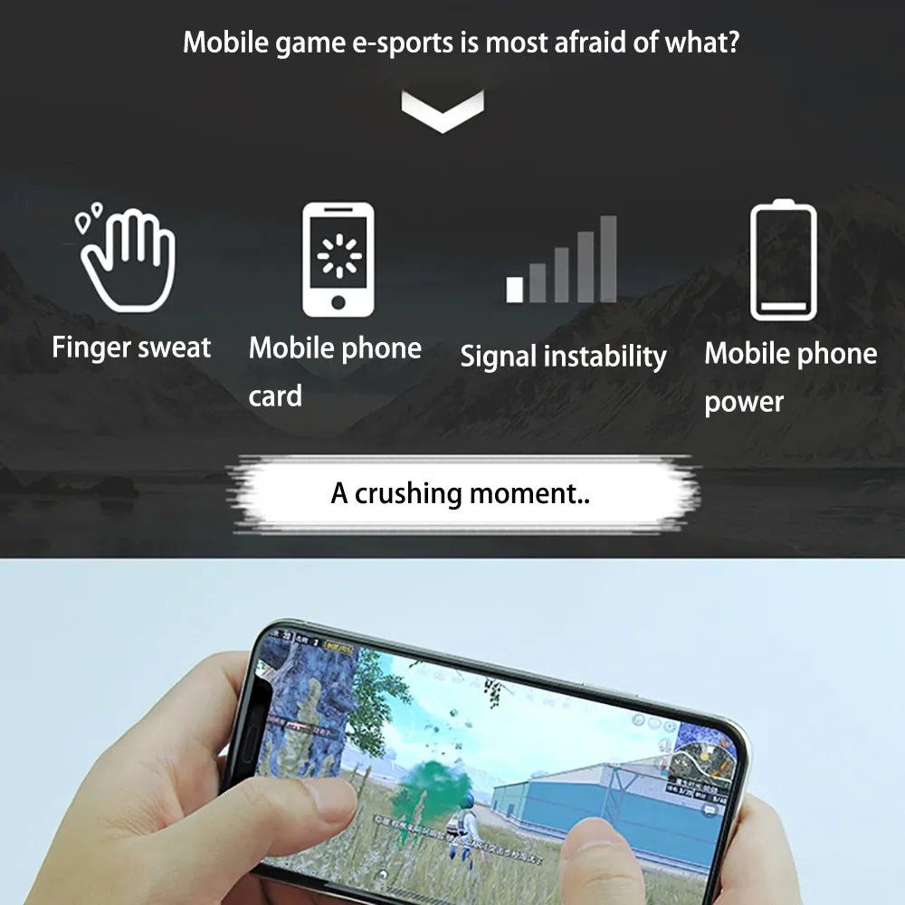 Ny telefonkylare Värmesbindning Gaming Kylare Vattenkyld Mobiltelefon Värmeväxlare Radiator Game Controller Kylfläkt Spelar Spel Gamepad
