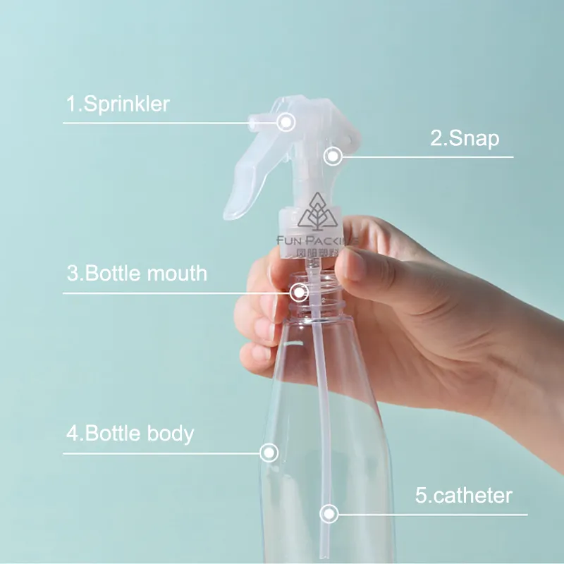 Pet transparent 200 ml japanische kleine sprühflasche echo gießer blume desinfizieren alkoholsprühtopf getrennt