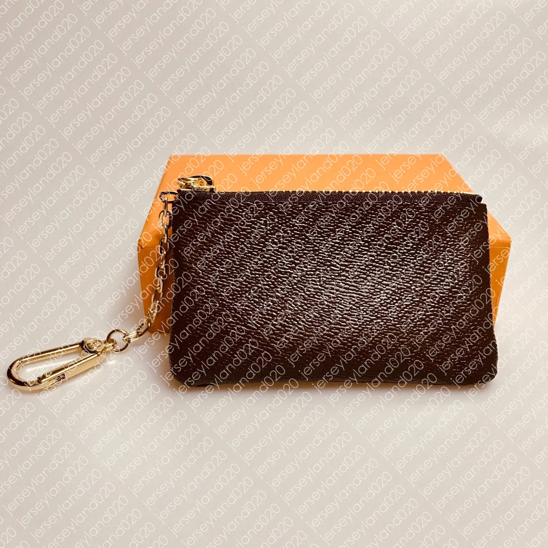 M62650 Key Pouch Pochette CLES Designer Fashion Women's Men's Ring Ring حامل عملة عملة محفظة الجيب محفظة BA333Z