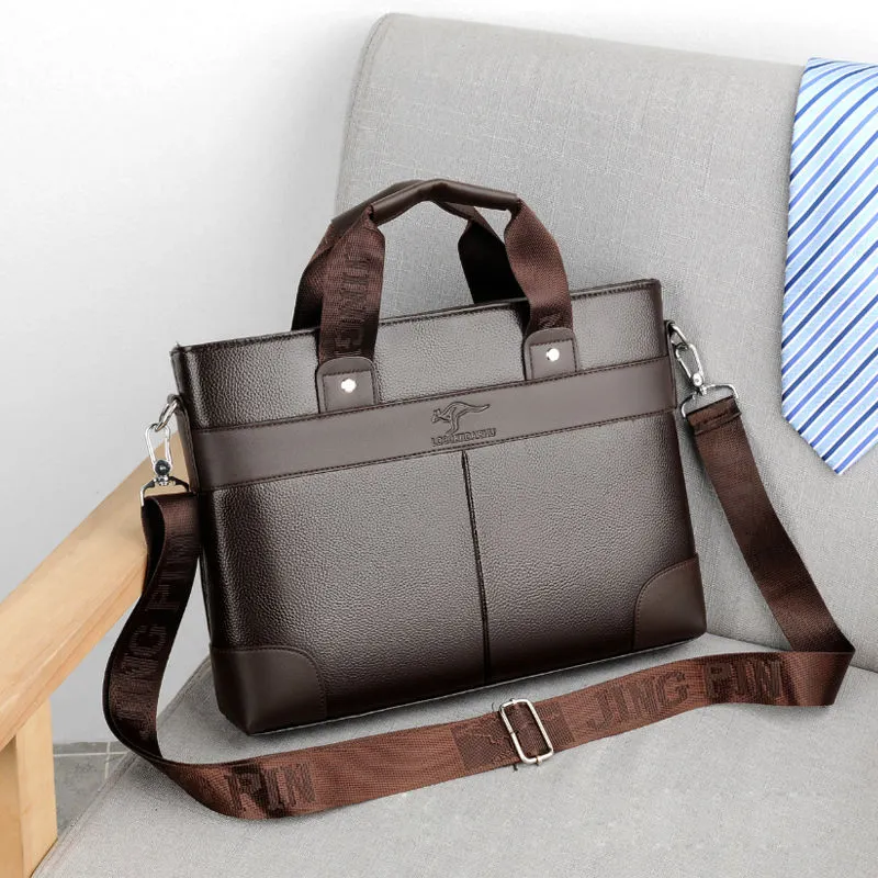 Портфель -портфель классический дизайн сумочка для мужчин Business Computer Sagn Men's Office Bags Travel Work Laptop плечо 296U