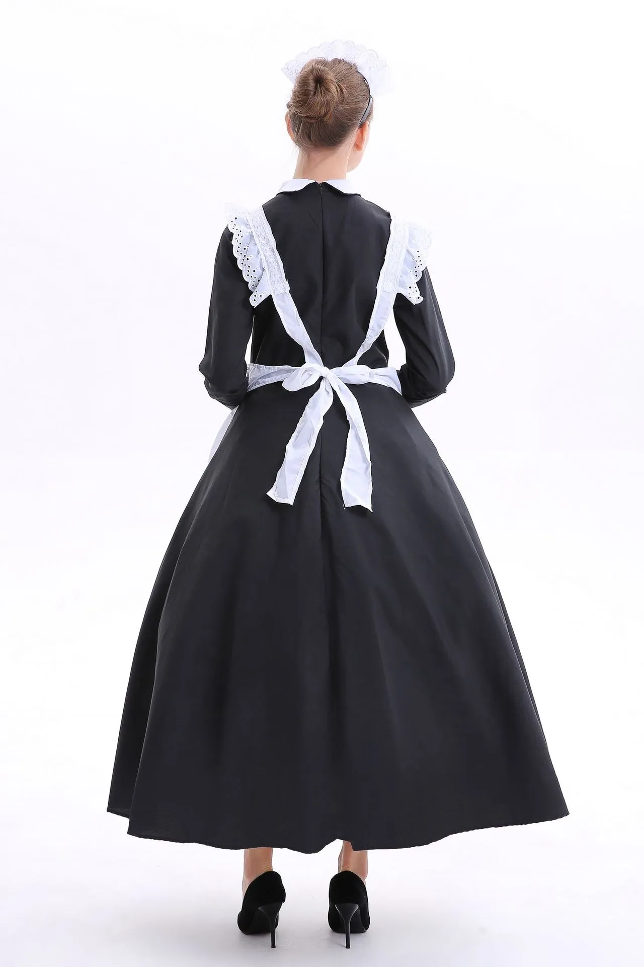 Disfraz de sirvienta francesa para cosplay, disfraz de sirvienta victoriana para adultos, sirvienta campesina pobre, disfraz de sirvienta francesa 255h