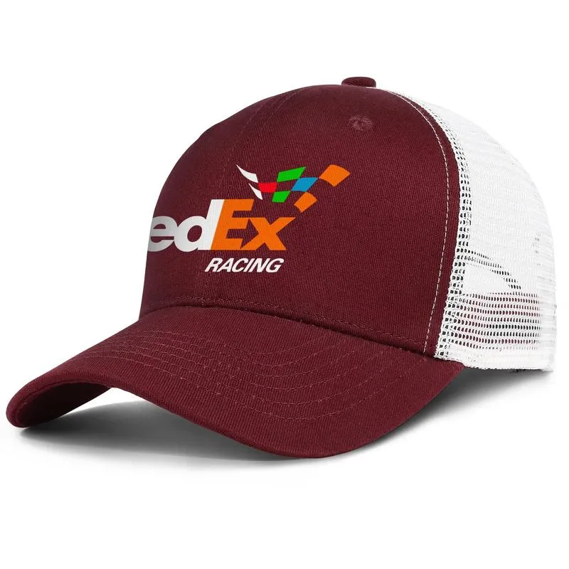 Fedex Express Symbol Logo Herren und Damen verstellbare Trucker Meshcap Custom Vintage Custom stilvolle Baseballmützen Nascar Denny Hamlin5827327