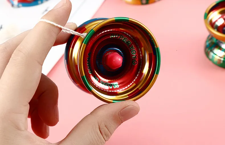 En gros 10 pièces en alliage d'aluminium conception haute vitesse professionnel YoYo balle chaîne tour Yo-Yo enfants jouet de jonglage magique