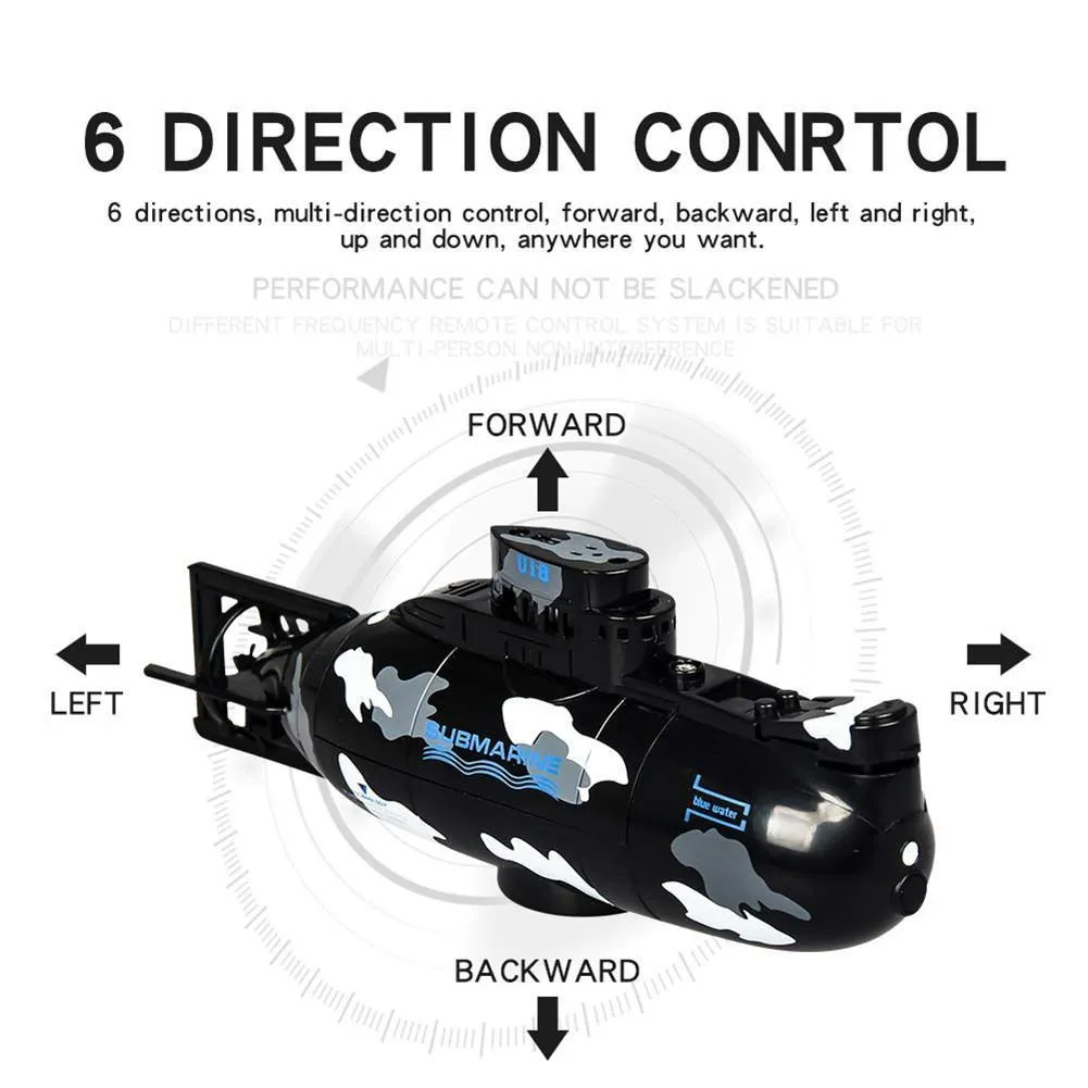Liderstar Hızlı Radyo Uzaktan Kumanda Elektrikli Mini RC Denizaltı Yarış Tekne Gemi Çocuk Oyuncak Y2004138822765