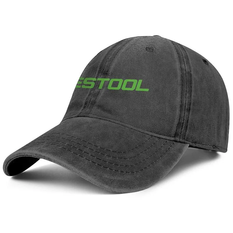 Festool Groen Unisex denim baseballpet coole sport custom hoeden SawStop Logos Logo dominobaanzaag sander5278955