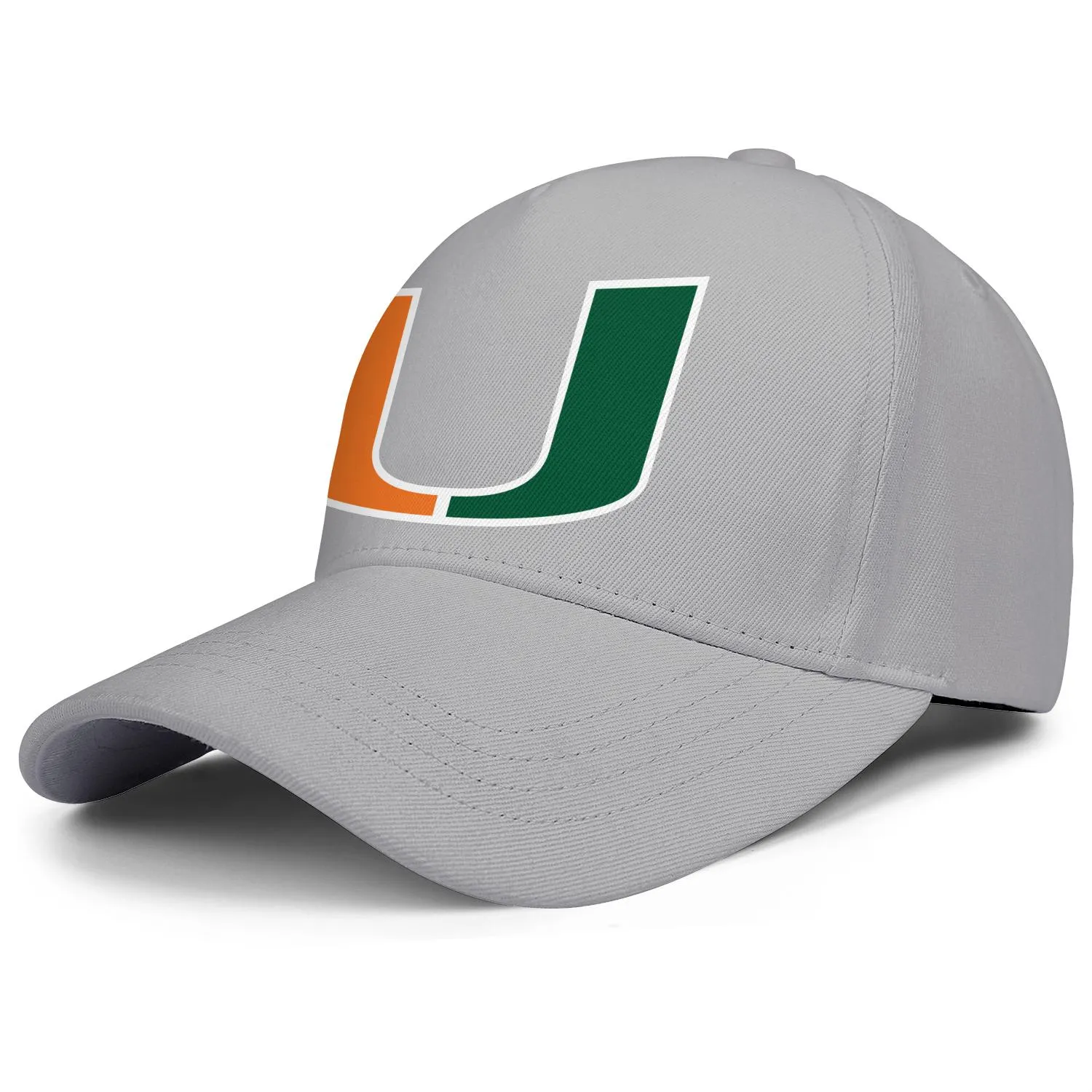 Fashion Miami Hurricanes Football Old Print Логотип Unisex Baseball Cap Cool уникальные шляпы Trucke круглый логотип Football Green Mesh Effect232e