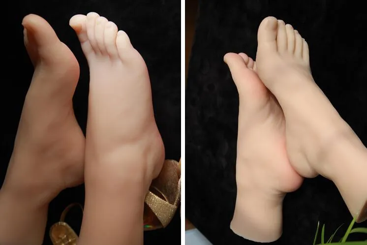 41 yard Real sexy doll female sexy Foot mannequin Blood vesse Silicone Pography Silk Stockings Jewelry Model soft Silica gel 1P2510