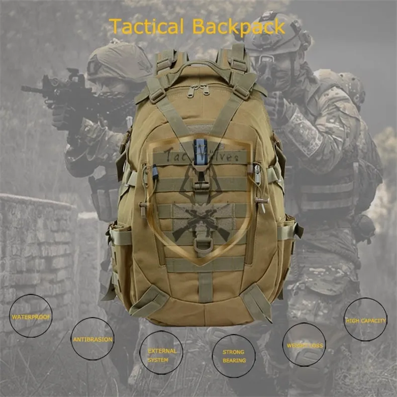 3D Army Tactical Backpacks Waterproof Molle Outdoor klimtas Camping Wandel Hunting Hunting Militaire rugzak RUCKSACK263N