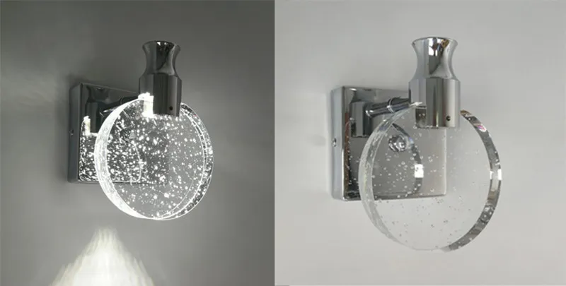 Creatieve Bubble Crystal Wandlampen Minimalistische Woonkamer Slaapkamer Nachtkastje Wandkandelaar Badkamer Spiegel Voorwand Lichtpunt325F