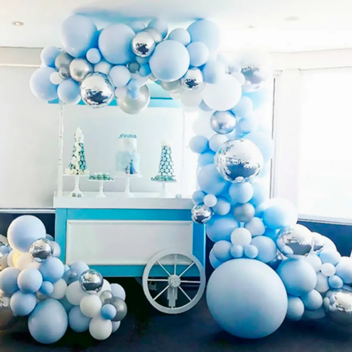 Qifu Macaroon Balloons Garland Latex Ballons Arch Arch Happy Birthday Party Decor Kids Wedding Baloon Chain Baby Balon T202802