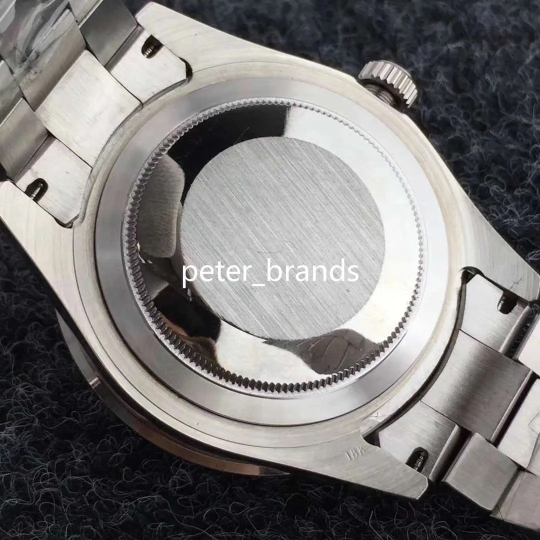 Luxo prata automático masculino grande diamante relógio moldura dial dia-data homem relógios 43mm aço inoxidável brilho diamante rosto dial176h