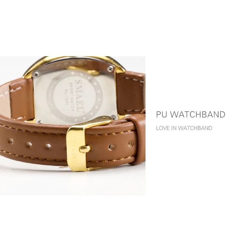 SMAEL nouvelle montre en acier inoxydable montres à Quartz femmes mode décontractée marque de luxe dames horloge numérique SL1880 femme montres étanche 310q