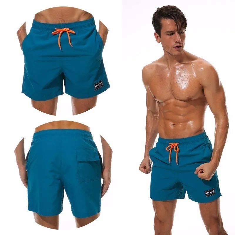 Escatch BoardShorts Män Beach Board Shorts Snabbtorkad Swimming Badkläder Man Bermudas Surfing Swim Wear Mesh Liner Foder C19040801