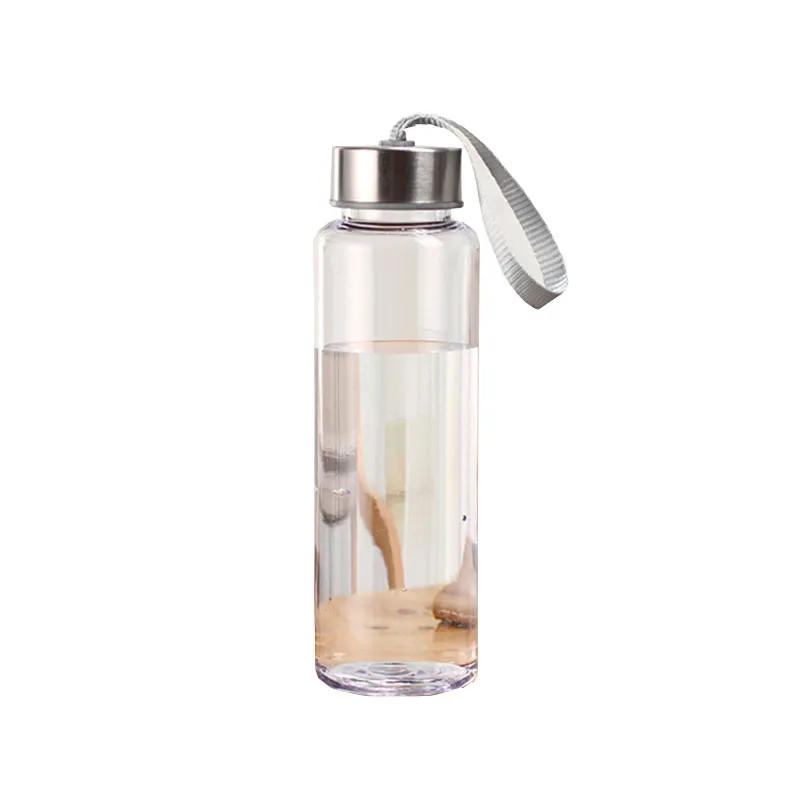 Neue Outdoor -Sportarten tragbare Wasserflaschen Kunststoff Transparent runde undichtende Fahrt für Wasserflaschen Studen Drinkware234r