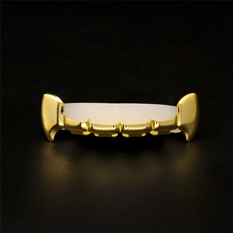 Fabriek directe unisex hiphop gouden bretels Europese en Amerikaanse zangers met dezelfde hoektanden bretels vergulde tanden decoratieve br286g