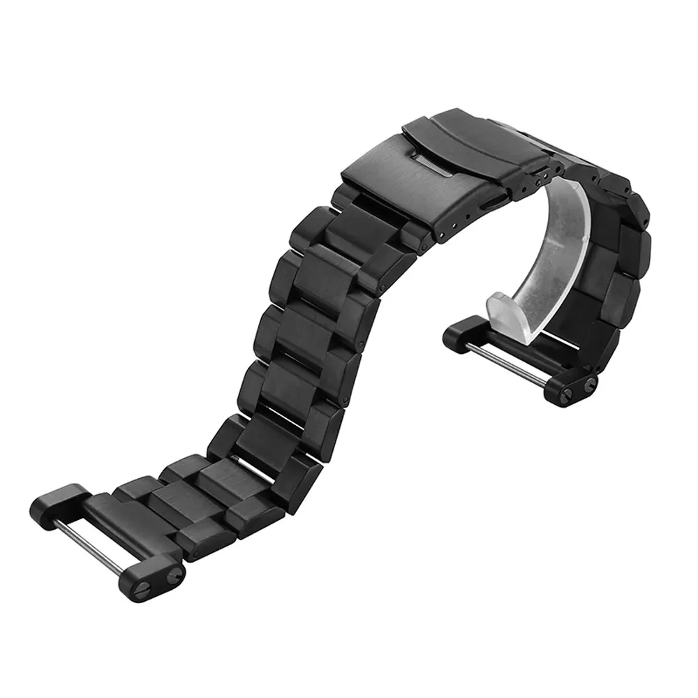 T-AMQ 24mm für Core Watch-Gurtband Edelstahl Watchband PVD-Adapter Schrauben Schwarz Silber Roségold Armband-49315p