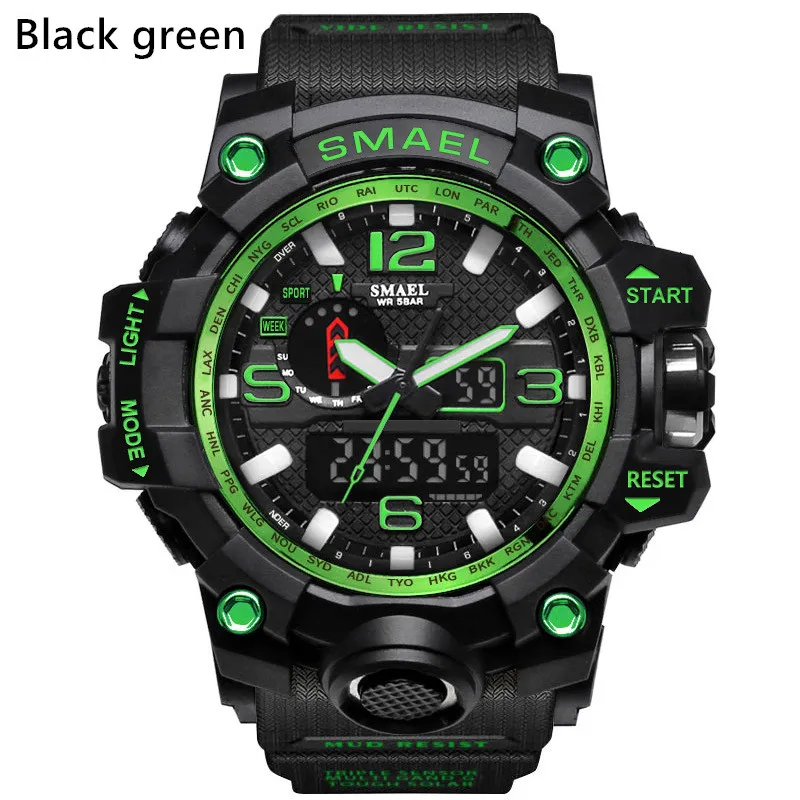 Новые мужские спортивные часы smael relogio, светодиодный хронограф, наручные часы, военные часы, цифровые часы, хороший подарок для мужчин, мальчиков, d297p