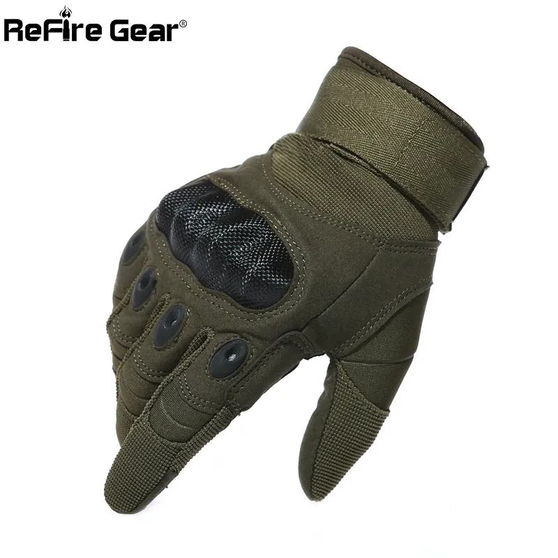 Army Gear Tactical Gloves Men Full Finger SWAT Combat Military Gloves Militar Carbon Shell Anti-skid Airsoft Paintball Gloves Y200279Q