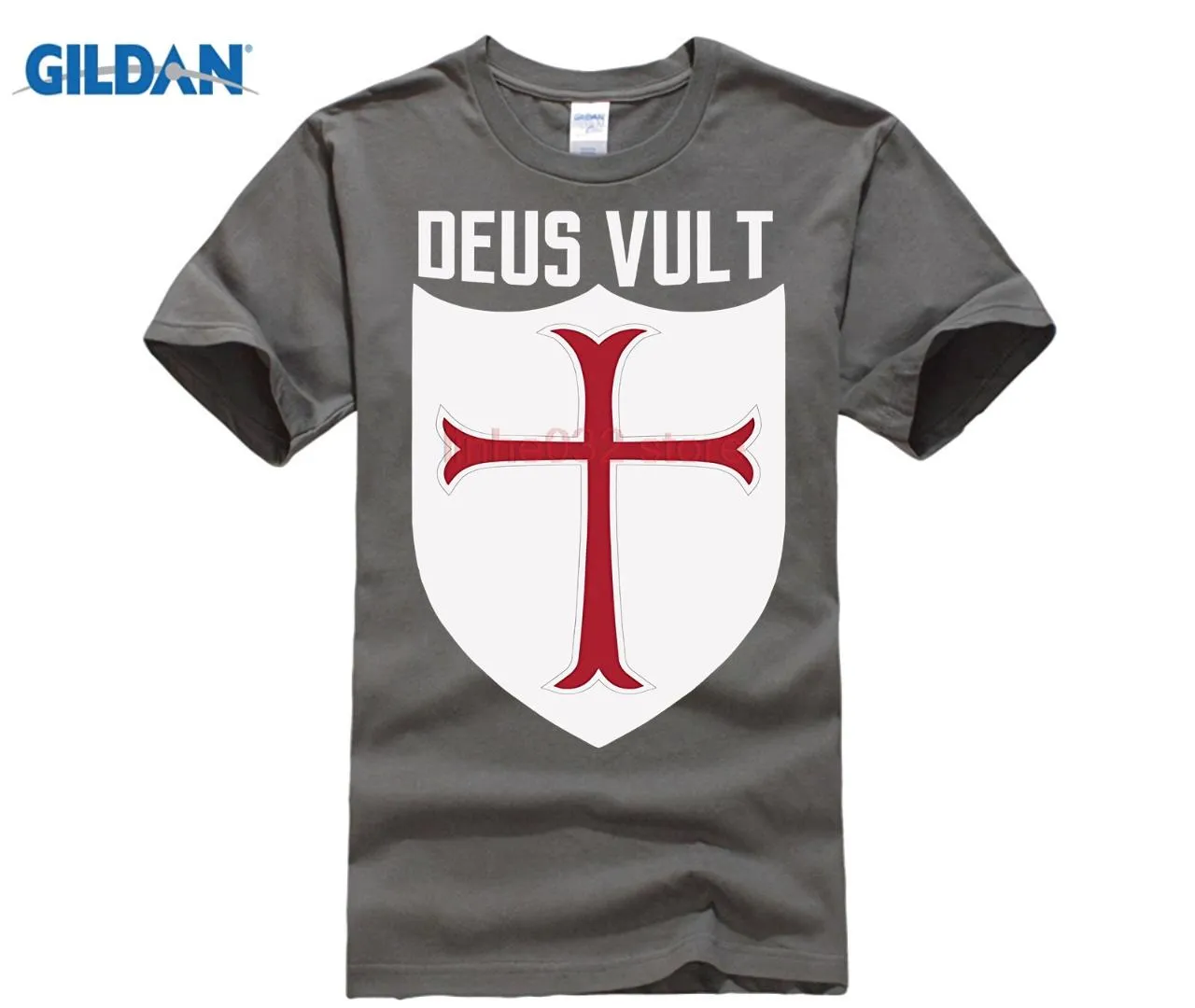 Deus Vult Dieu le veut T-shirt Croisé Meme T-