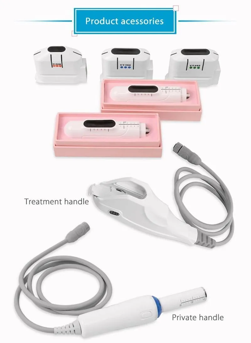 2 in1 HIFU Machine High Intensity Focused Ultrasound facelifting Wrinkle Removal Anti Aging For Face Body Vaginal Tightening