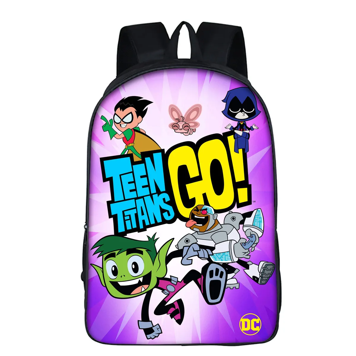 Diomo Cartoon Anime Teen Titans GO BACCHPACK BASS REGALO RAGAZZO COMPLICI BAMBINI RACKACK Teenager Child J1905225642760