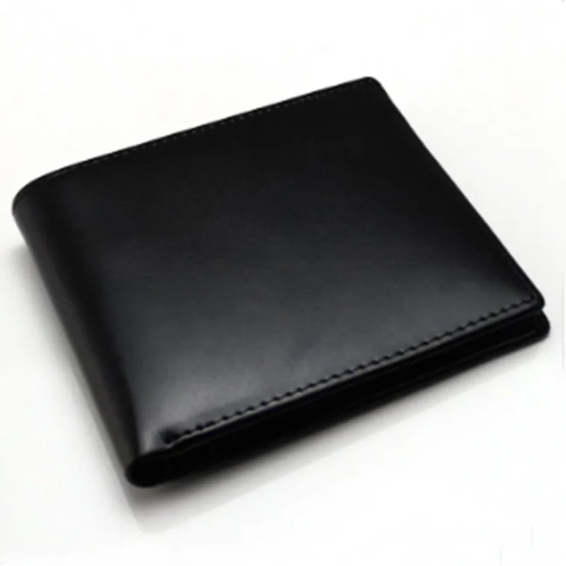 Male Genuine Leather designer wallet Casual Short Business Card holder pocket Fashion Purse wallets for men263J