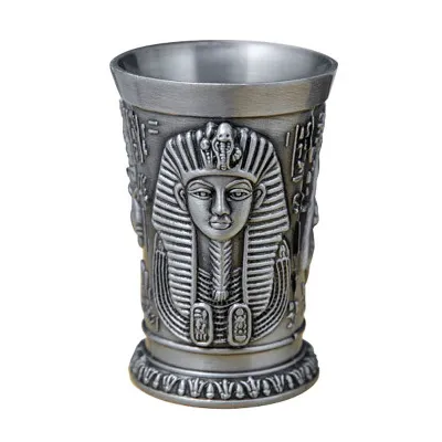 Verre en métal de l'egypte ancienne, Bar, maison, Cocktail, liqueur, tasse en cuivre, verres à vin courts, pharaon Cléopâtre Ramses Ra God302Z