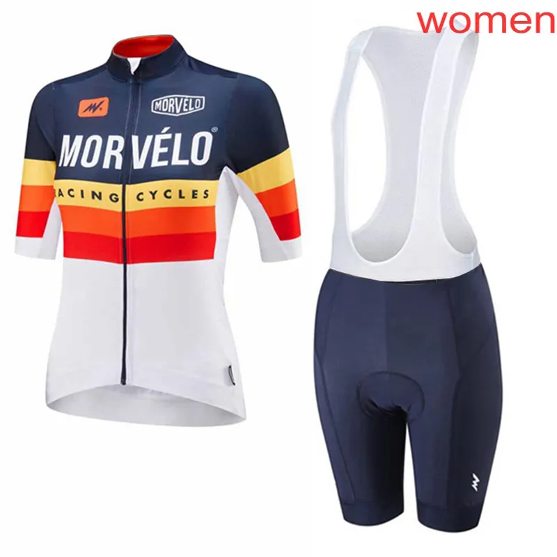 Ropa ciclismo MORVELO frauen radfahren Jersey anzüge sommer kurzarm fahrrad tragen set bicicleta triathlon sport uniformes kits Y21031825